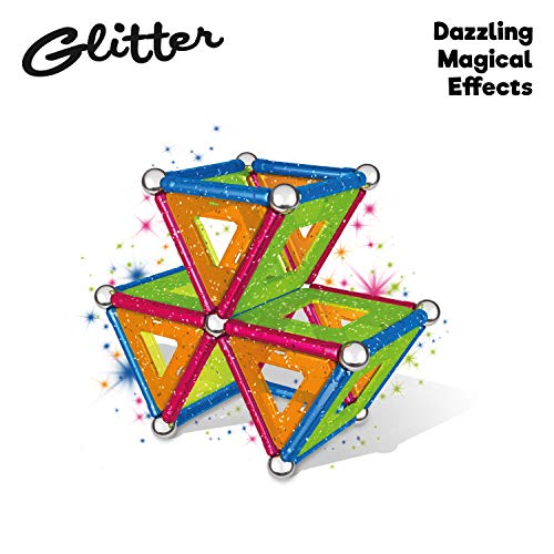 Geomag Classic Glitter Construcciones magnéticas y juegos educativos, 30 piezas (531), Multicolor