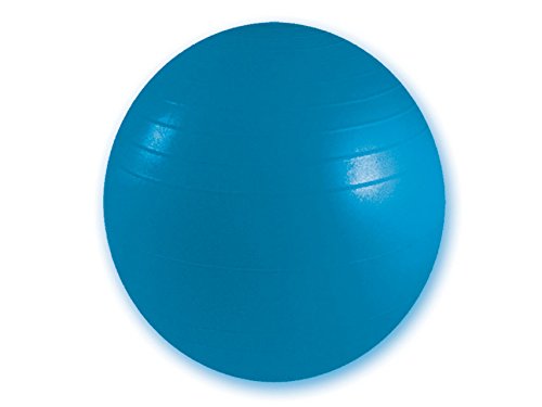 GIMA ref 47104 Pelota de ejercicio, fit ball diámetro 75cm, azul, para fitness, yoga, pilates, anti-explosión, carga máxima 136 kg