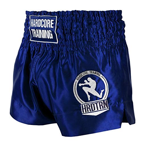 Hardcore Training Classic Muay Thai Luncha Pantalones Cortos Hombre Negro Blanc Azul Rojo Camo Kickboxing Boxeo MMA Combat Sport Sparring