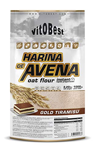Harina de Avena Sabores Variados - Suplementos Alimentación y Suplementos Deportivos - Vitobest (Galleta, 1 Kg)