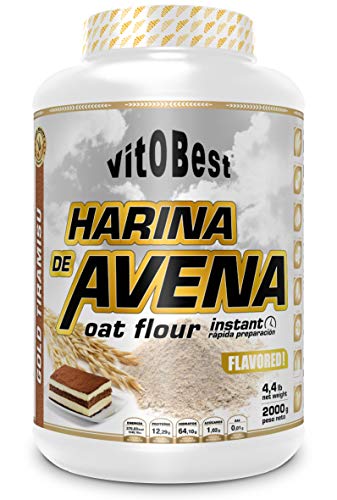 Harina de Avena Sabores Variados - Suplementos Alimentación y Suplementos Deportivos - Vitobest (Galleta, 2 Kg)