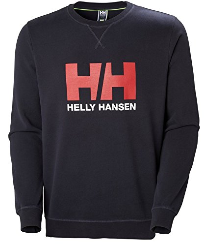 Helly Hansen HH Logo Crew Sudadera, Hombre, Azul Navy, L