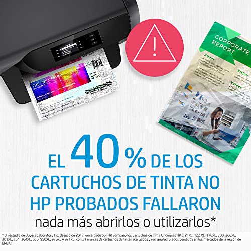 HP 301 N9J72AE , Pack de 2, Cartuchos de Tinta Originales Negro y Tricolor, compatible con impresoras de inyección de tinta HP DeskJet 1050, 2540, 3050, HP OfficeJet 2620, 4630, HP ENVY 4500, 5530