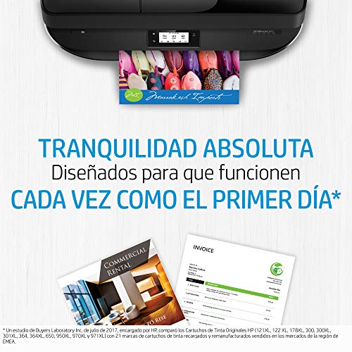 HP 934XL-935XL X4E14AE, Negro y Tricolor, Cartuchos de Tinta de Alta Capacidad Originales, Pack de 4, compatible con impresoras de inyección de tinta HP OfficeJet 6820; HP OfficeJet Pro 6230, 6830