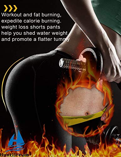 HuntDream Sudor Caliente del Cuerpo de la Talladora de la Mujer Caza Sueño Muslo de Neopreno Quema de Grasa Que Adelgaza Traje de la Sauna Quemador de la caloría para la pérdida de Peso Negro