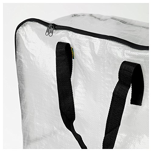 IKEA DIMPA 3 bolsas de almacenamiento extragrandes, transparentes y resistentes, para protección contra la humedad