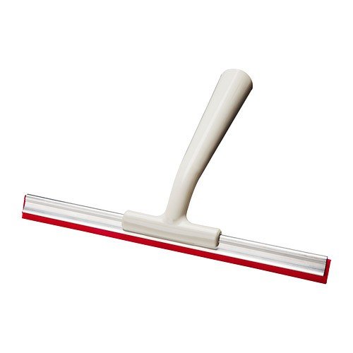 Ikea - Herramienta extractora"lillnaggen" para limpiar ventanas y duchas - longitud: 20 cm-ancho: 25,5 cm - con soporte