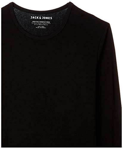 Jack & Jones Storm Sweat - Camiseta de manga larga con cuello redondo para hombre, Black C N 010, 54