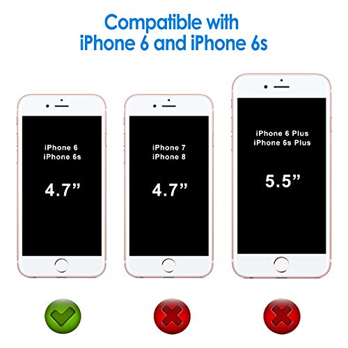 JETech Funda para iPhone 6s y iPhone 6, Carcasa Anti-Choques y Anti-Arañazos, Transparente