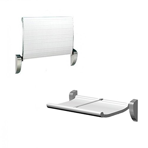 KEMMLIT Logrono - Cambiador plegable de pared, color blanco, aluminio, 78,2 x 96,7 x 62,6 cm