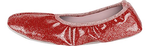 Ladeheid Zapatillas de Ballet Clásico Danza y Gimnasia Mujer Niña LAAK007 (Rojo, 23 EU)