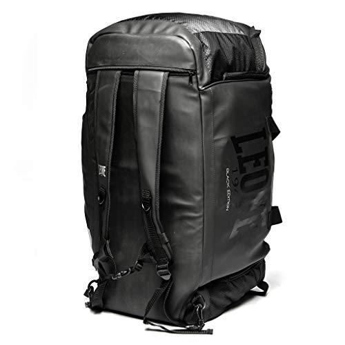 Leone 1947 Black Edition, Unisex Backpack-Bag - Adulto, Negro, Talla Única