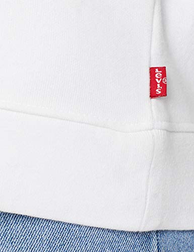 Levi's Relaxed Graphic Long Sleeve Sudadera, White (Crew Box Tab White+ 0092), XS para Mujer