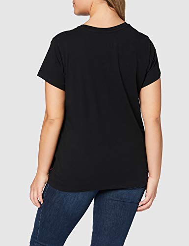 Levi's The Perfect Tee, Camiseta para Mujer, Negro (Large Batwing Black 201), X-Large