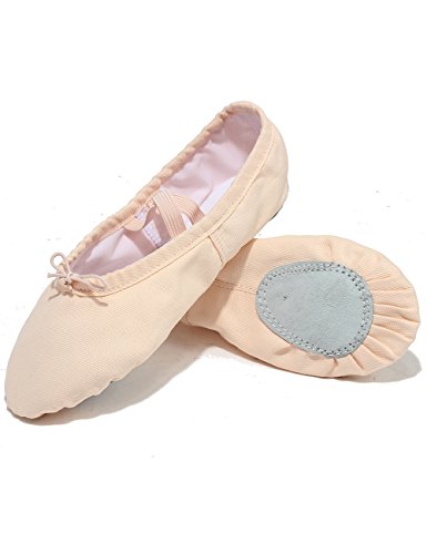 Lily's Locker- Zapatillas de Ballet clásico de Suela Partida Zapatillas Media Punta de Ballet Danza para Niña y Adultos(31, Rosa Claro)
