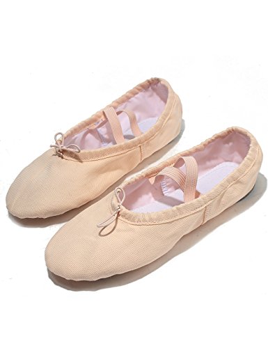 Lily's Locker- Zapatillas de Ballet clásico de Suela Partida Zapatillas Media Punta de Ballet Danza para Niña y Adultos(31, Rosa Claro)