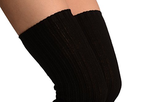 LissKiss Black Stirrup Dance/Ballet Leg Warmers - Leg Warmers - Negro Calentadores moda Talla unica (90 cm)