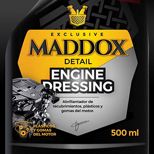 Maddox Detail - Engine Dressing - Abrillantador de recubrimientos, plásticos y Gomas del Motor. (500ml)