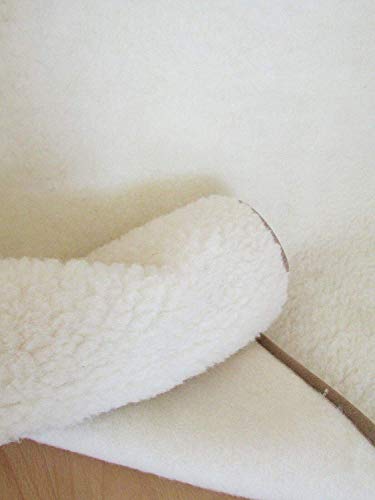 Manta de lana virgen para sofá, 100% lana de merino rizada (220 x 200 cm)