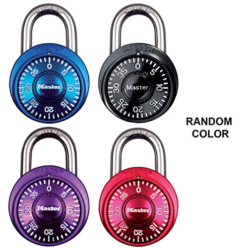 Master Lock 1533EURD Candado de Combinación Preestablecida, Color aleatorio, 5,7 x 4 x 2,5 cm
