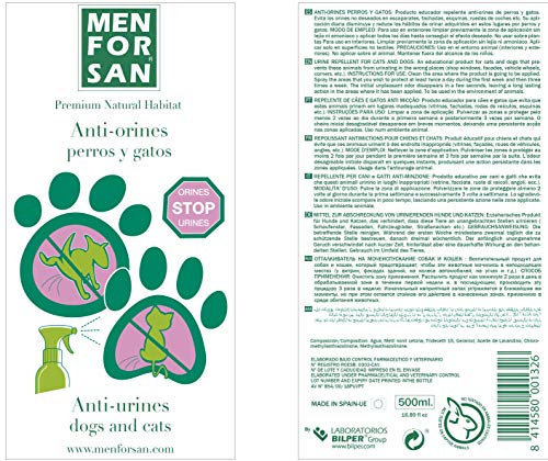 MENFORSAN Antiorines contra orines de perros y gatos - 500 ml