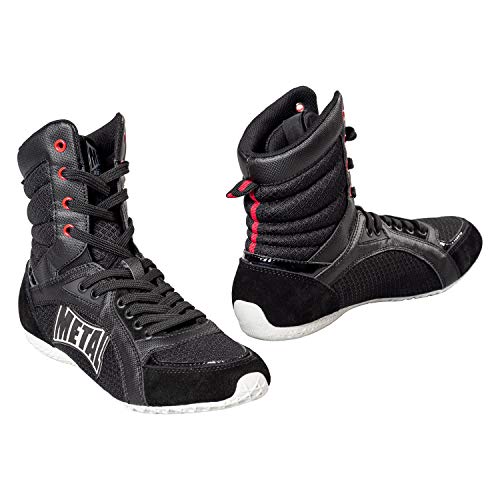 Metal Boxe Viper IV - Zapatillas de boxeo inglesas, Negro (Negro ), 41 EU