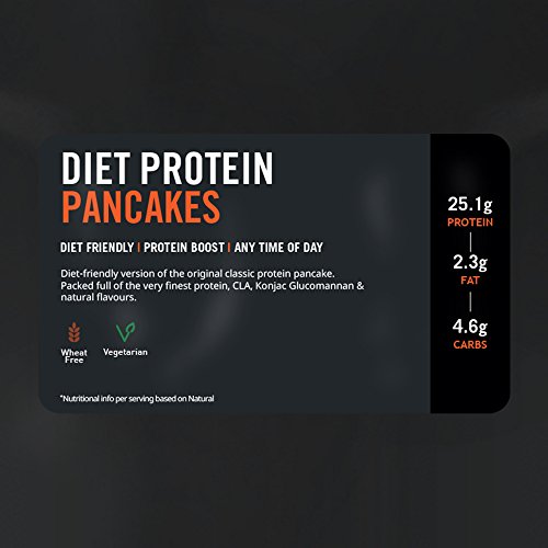 Mix Pancake Proteico Dietético | Alto en Proteínas, Snack Bajo en Azúcar | Rápido y Fácil de Hacer | THE PROTEIN WORKS | Natural | 500g