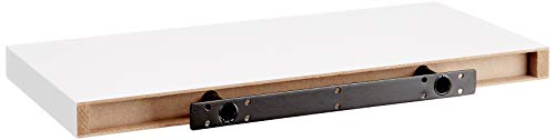 Modul'Home 6RAN791BC - Estantería para colgar, tablero/madera DM, blanco, 50 x 22,8 x 3,4 cm