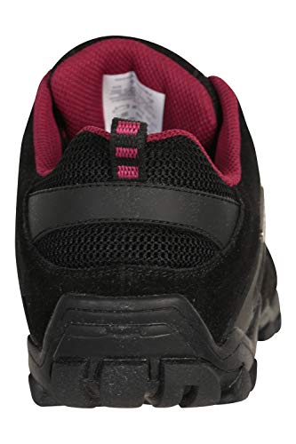 Mountain Warehouse Curlews Zapatos de Las Mujeres - Zapatos Impermeables para la Lluvia, Zapatos de Secado rápido, Entresuela de EVA, Suela de Goma 100% para Caminar Negro Talla Zapatos Mujer 38 EU