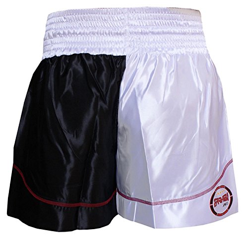 Muay Thai Boxing Kick Boxing Martial Arts Shorts Pink Black Shorts (L)