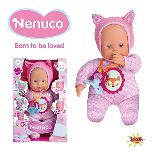 Nenuco de Famosa- 700014781 Muñeco Blandito 5 funciones, Color rosa , color/modelo surtido