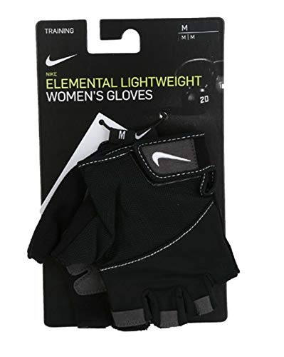 NIKE Women Elemental Fitness Gloves Guantes, Mujer, Negro (Negro), L