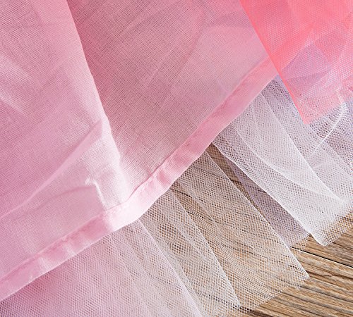 NNJXD Niñas Vestidos Unicornio Conjunto de Ropa de 2 Piezas con Chaquetas Rosas + Faldas de Arco Iris de tutú tamaño（130） 5-6 Años Rosa