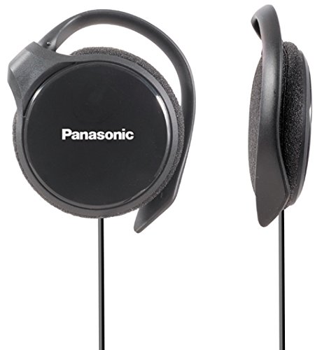 Panasonic RP-HS46E-K Slim - Auriculares de Clip Compactos Plegables (108 dB, Auriculares poliamida, Diseño ultradelgado, 3.5 mm, 32 Ohmio), color Negro