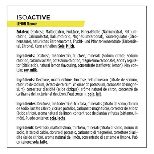 PowerBar Isoactive Lemon 1320g - Bebida Deportiva Isotónica - 5 Electrolitos + C2MAX