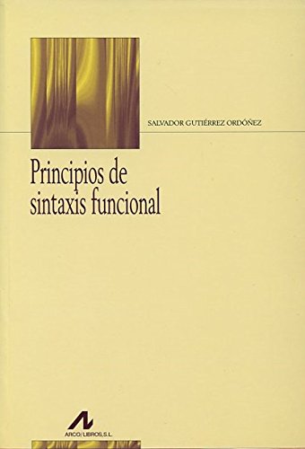 Principios de sintaxis funcional (Bibliotheca philologica)