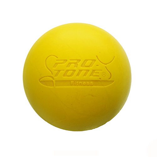 PROTONE Lacrosse Bola para Punto de activación Masaje/rehabilitación/Fisioterapia/Crossfit (Amarillo)
