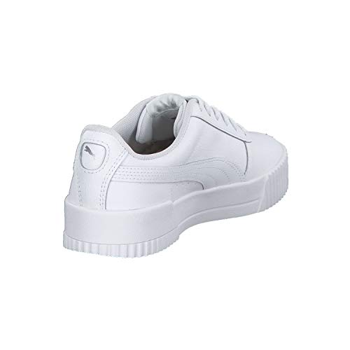 PUMA Carina L, Zapatillas Mujer, Blanco White/White/Silver, 37 EU
