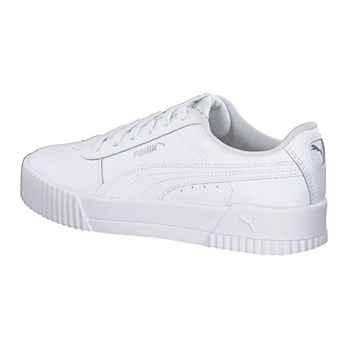 PUMA Carina L, Zapatillas Mujer, Blanco White/White/Silver, 37 EU