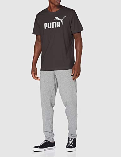 Puma Essentials LG T Camiseta de Manga Corta, Hombre, Negro (Cotton Black), S
