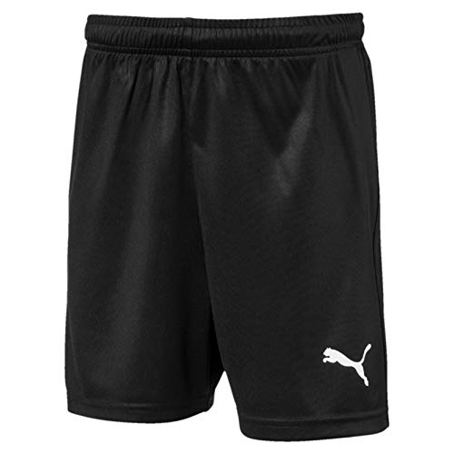 PUMA Liga Shorts Core Jr Pants, Unisex niños, Black White, 140
