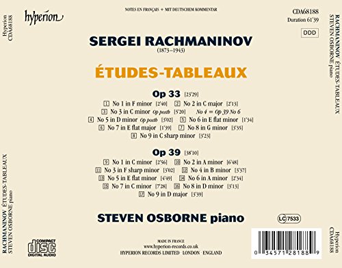 Rachmaninov : Études-tableaux. Osborne.