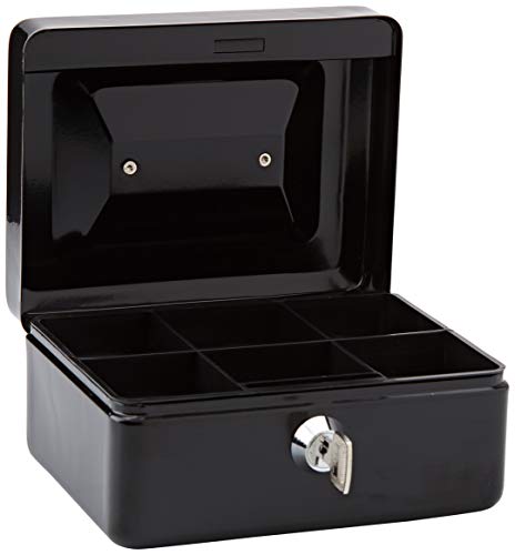 Rapesco SB0006B1 Caja fuerte portátil con portamonedas interior, de 15 cm de ancho