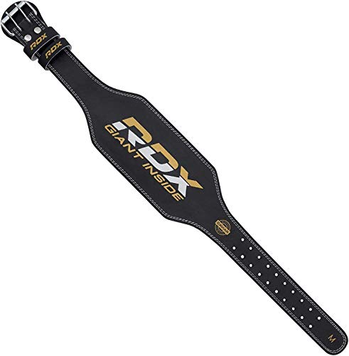 RDX Gimnasio Cinturón Cuero 6" Musculacion Peso Cinturones Pesas Entrenamiento Levantamiento