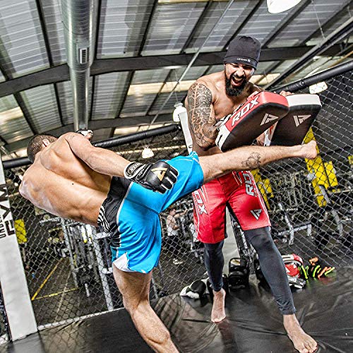 RDX MMA Boxeo Escudo Artes Muay Thai Marciales Paos Manoplas Entrenamiento Segunda Mano Patada Pad (Esto Se Vende como Solo Artículo)