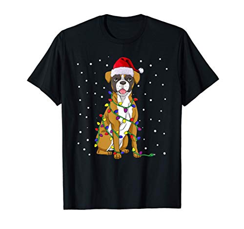 Regalo de los perros Boxer Christmas Camiseta