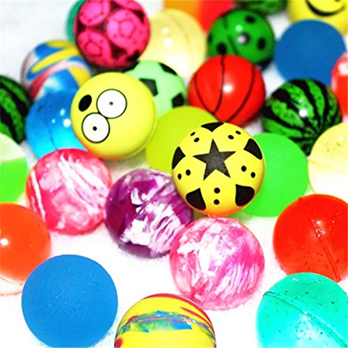 Relleno de Piñata,30 Piezas Pelotas de Rebote Surtido Colorido 30mm Bouncy Balls Pelota de Goma Party Bag Filler para Niños Cumpleaños Y Fiestas Navideñas
