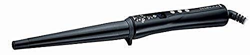 Remington Conique Pearl CI95 - Rizador de pelo, Cerámica con Perla, Punta Fría, Digital, Negro