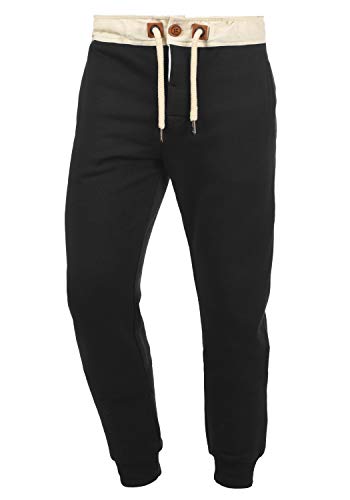 !Solid TripPant Pantalón Chándal Deportivo Largo para Hombre con Forro Polar Suave Al Tacto, tamaño:L, Color:Black (9000)