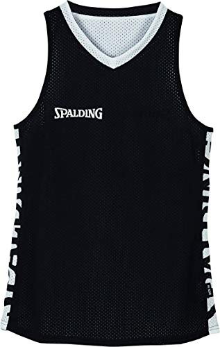 Spalding Essential Reversible Shirt 4Her Camiseta Reversible, Mujer, Black/White, S